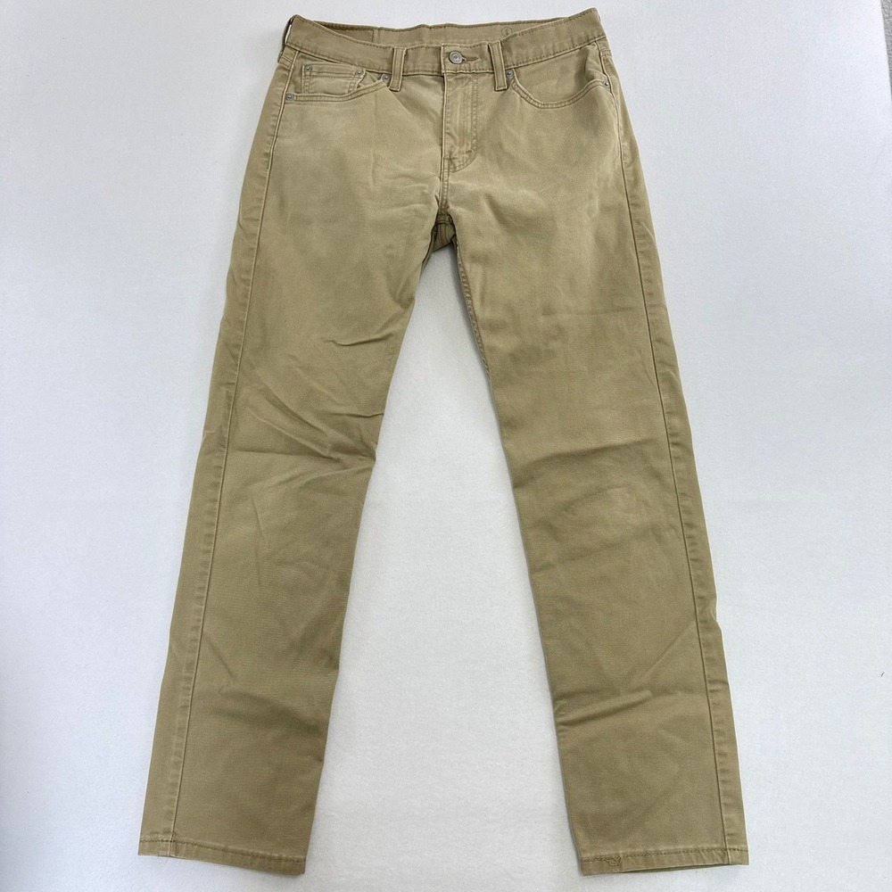 Levis 502 Taper Fit Khaki Tan All Seasons Tech Pants Mens 30x32 29507-0639